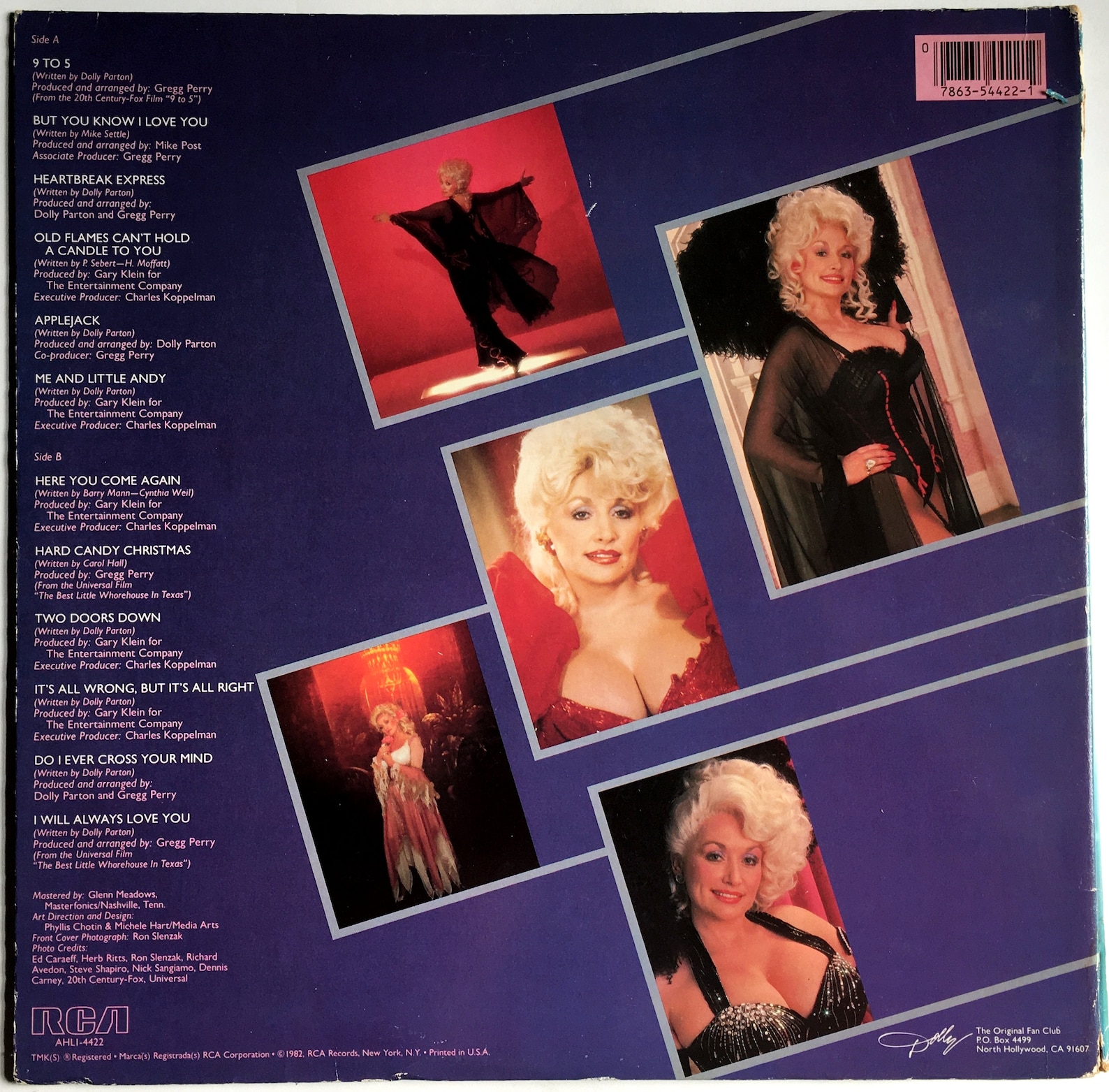 DOLLY PARTON Greatest Hits Lp 1982 Original Vintage Vinyl Record Album