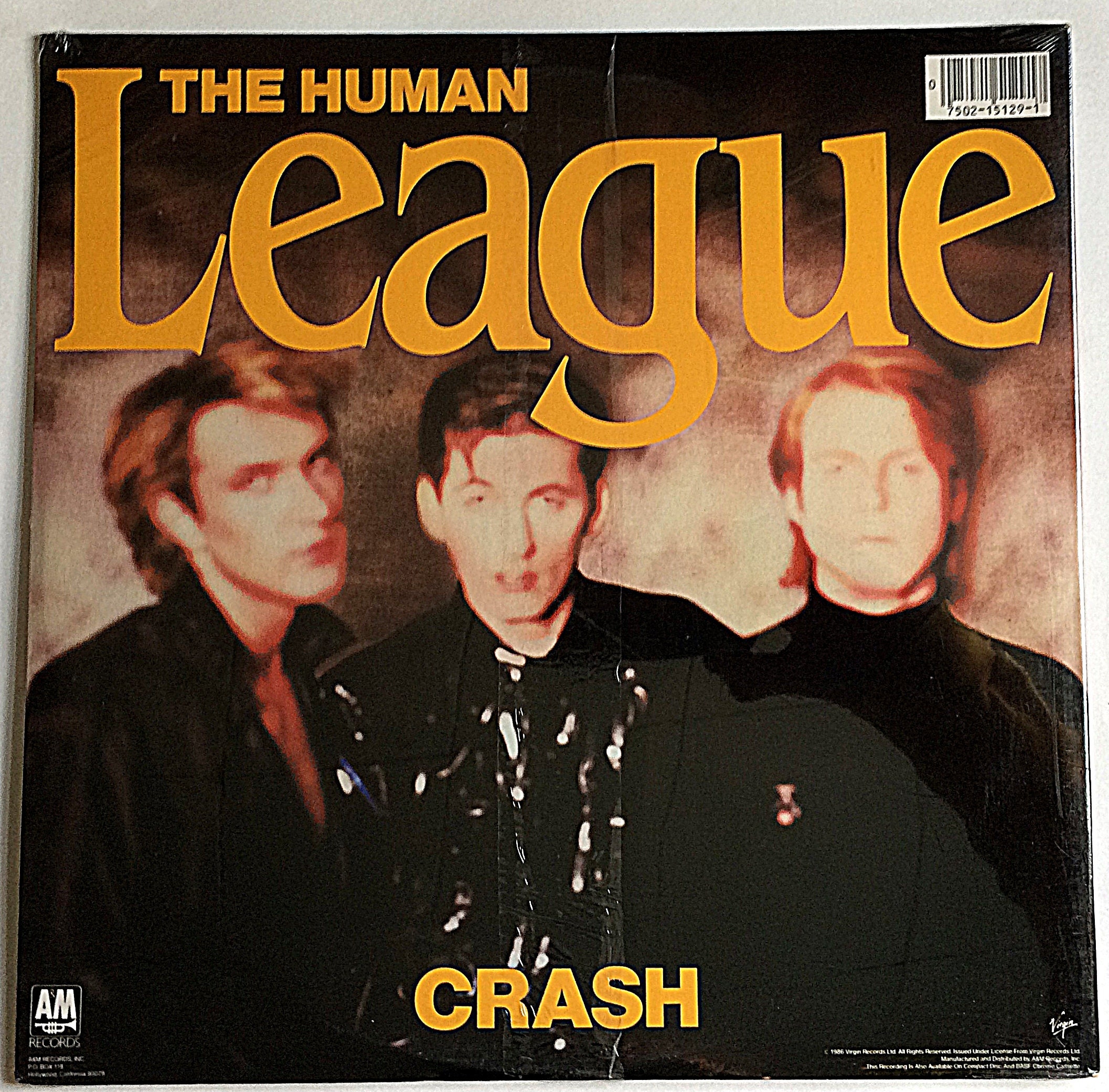 The HUMAN LEAGUE SEALED Crash Lp 1986 Original Vintage Vinyl