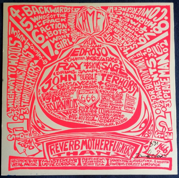REVERB MOTHER FUCKERS Lp 1988 Vinyl - Etsy
