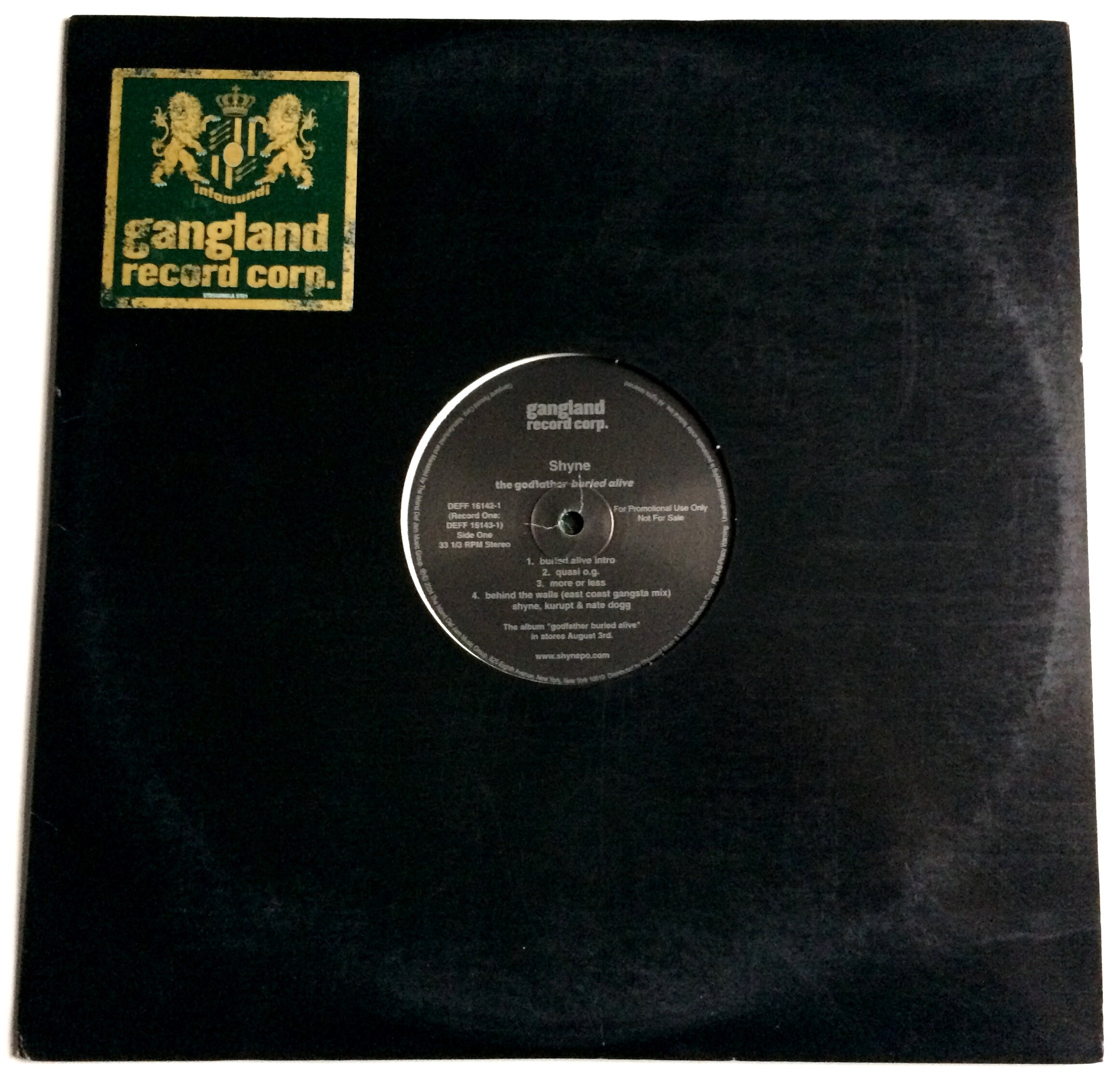 SHYNE godfather buried alive カラーレコード