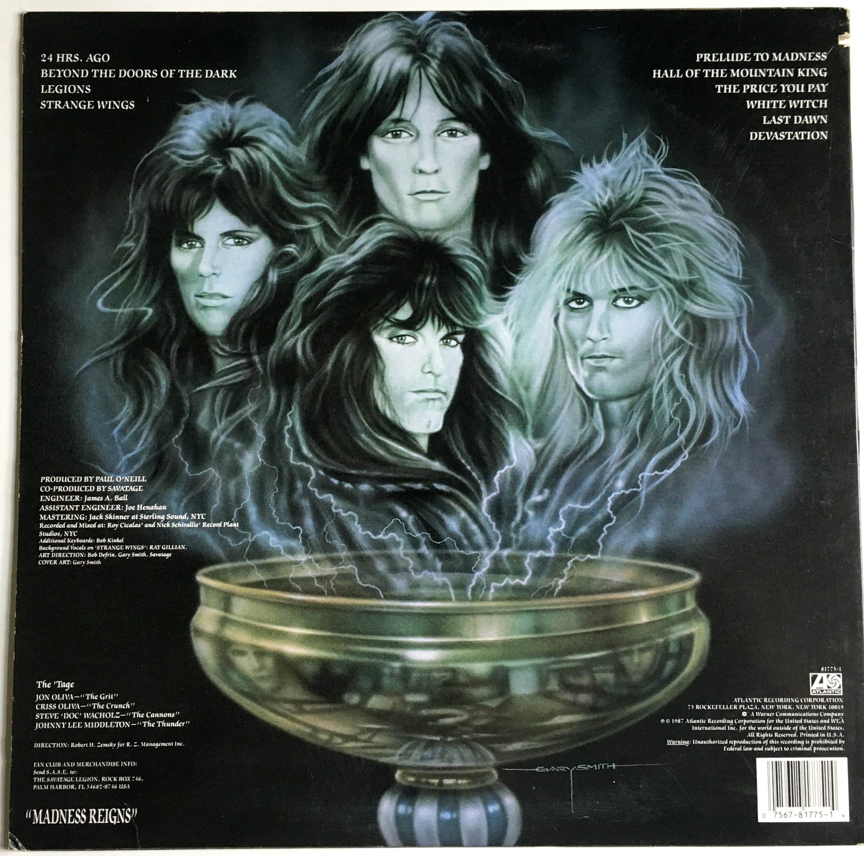 洋楽 SAVATAGE / Hall of the Mountain King /LP SAVATAGE - Hall Of The Mountain King Lp 1987 ゴールドスタンプ