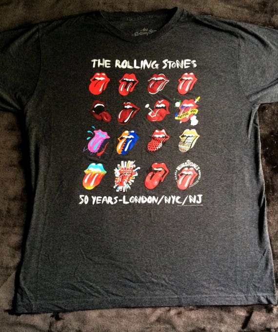 Rolling stones t shirt 50 cheap years
