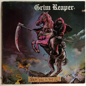 GRIM REAPER - See You In Hell Lp 1983 Original Vintage Vinyl Record Album