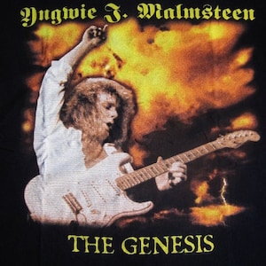 YNGWIE MALMSTEEN The Genesis T Shirt Vintage Band Tshirt