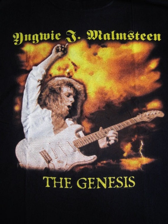 YNGWIE MALMSTEEN The Genesis T Shirt Vintage Band 