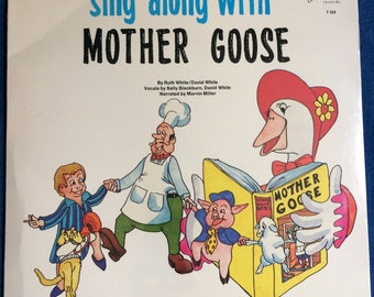 MOTHER GOOSE SEALED Sing Along With Vinyl Lp 1983 Original Vintage Vinyl Record Album Mint