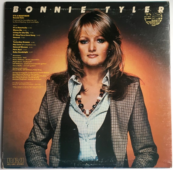 BONNIE TYLER - It's A Heartache Lp 1978 Her 3rd Album Original