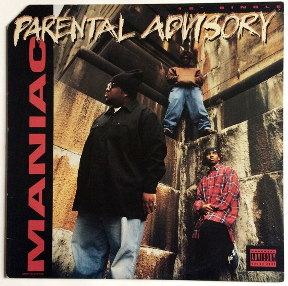 MANIAC PARENTAL ADVISORY 12 Inch Single 1993 Original Vintage