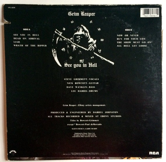 欧LP Grim Reaper See You In Hell MOVLP666 Music On Vinyl /00260 Grim Reaper – See You In Hell – Vinyl (Grey, LP, Album + 2
