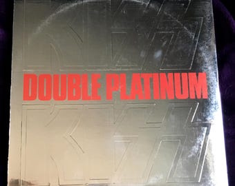 KISS - DOUBLE PLATINUM 1978 Original Greatest Hits Vintage Vinyl Record Album With Insert