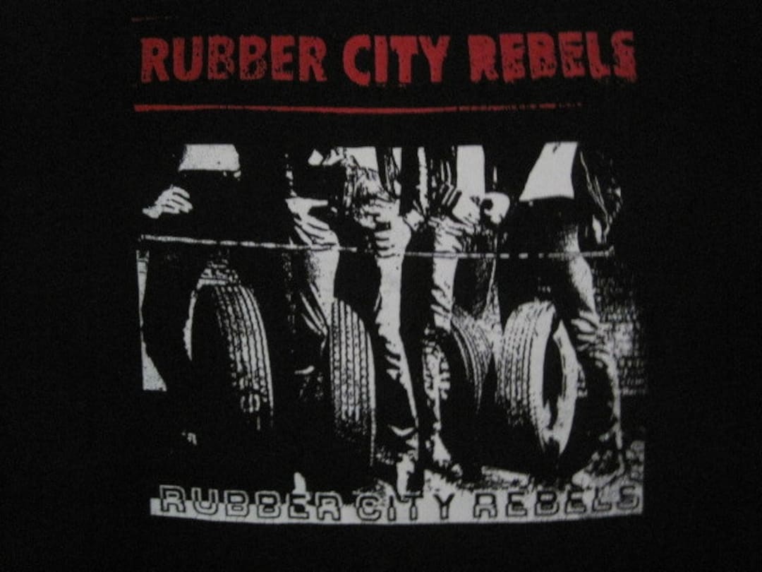RUBBER CITY REBELS Band Tshirt 1980s Ohio Punk Rock Etsy