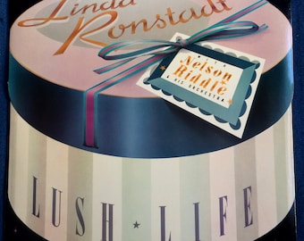 LINDA RONDSTADT - Lush Life Lp 1984 With The Nelson Riddle Orchestra Original Vintage Vinyl Record Album
