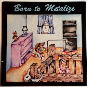 BORN TO METALIZE Lp 1984 Megaforce Records Compilation Original Vintage Vinyl Record Album
