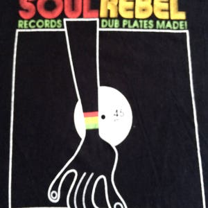 SOUL REBEL RECORDS Dubplates Tshirt Vintage Reggae t Shirt