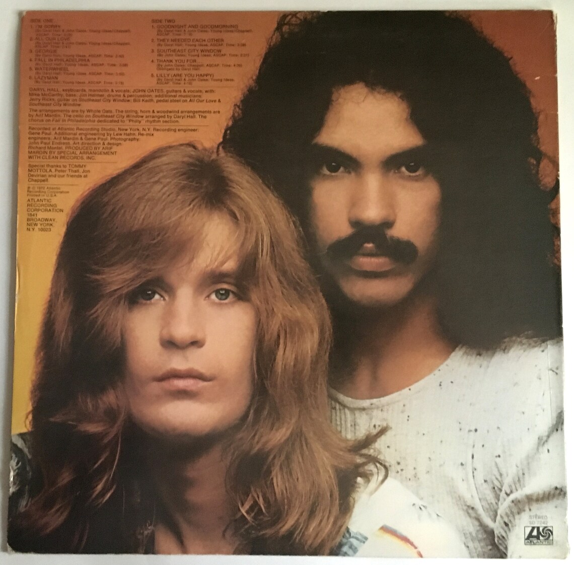 HALL & OATES Whole Oates 1972 1st Lp Original Vintage Vinyl Etsy