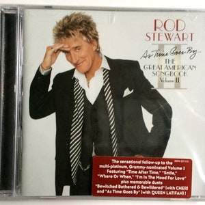 ROD STEWART SEALED As Time Goes By The Great American Songbook Volume 2 cd Compact Disc Vintage Album Mint