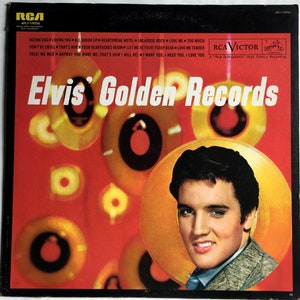 ELVIS Golden Records Lp 1958 ELVIS PRESLEY Original Stereo Vintage Vinyl Record Album