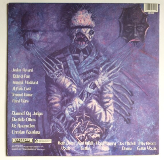 HOLY TERROR - Mind Wars Lp 1988 Original Vintage Vinyl Record