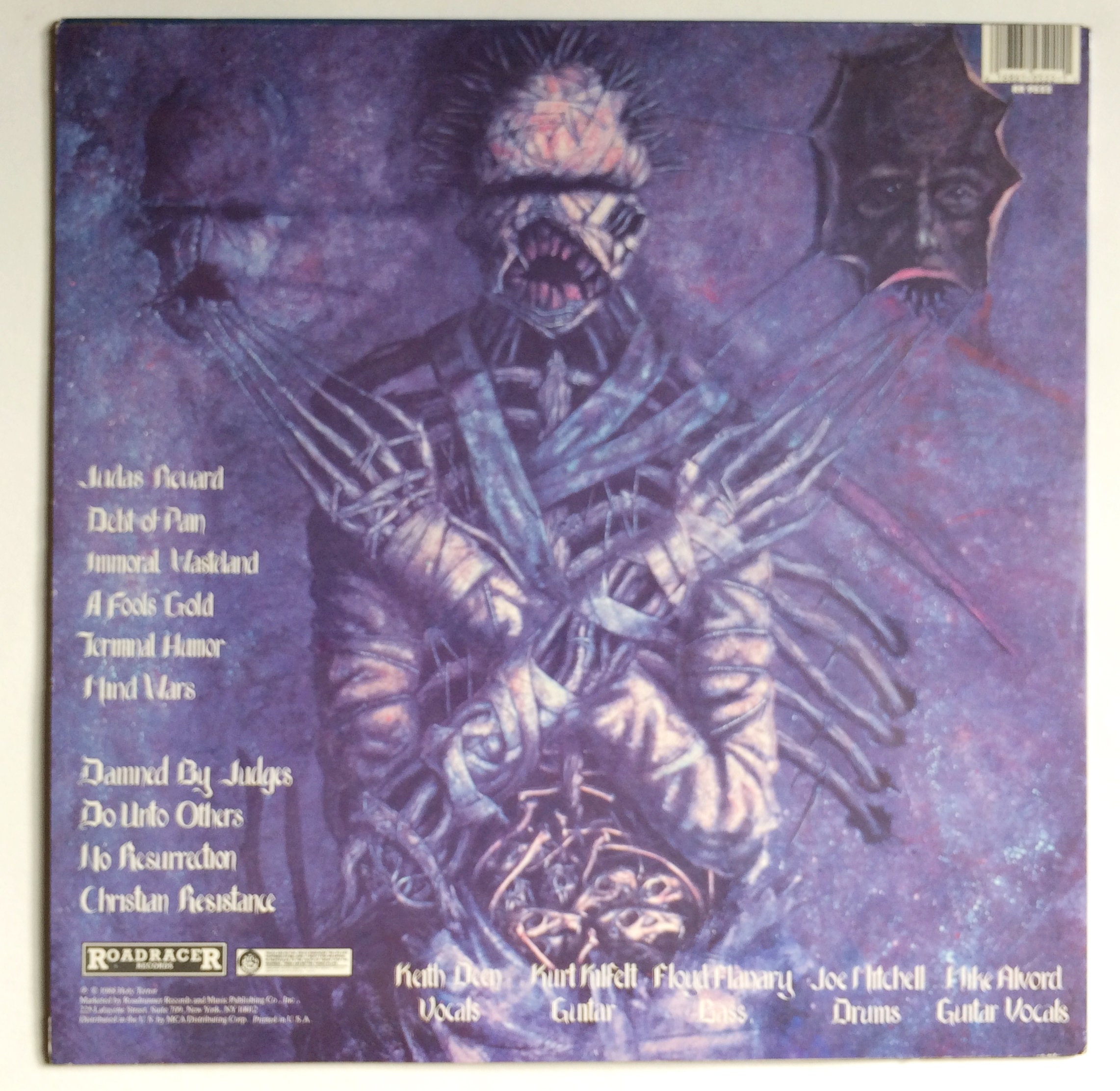 HOLY TERROR - Mind Wars Lp 1988 Original Vintage Vinyl Record