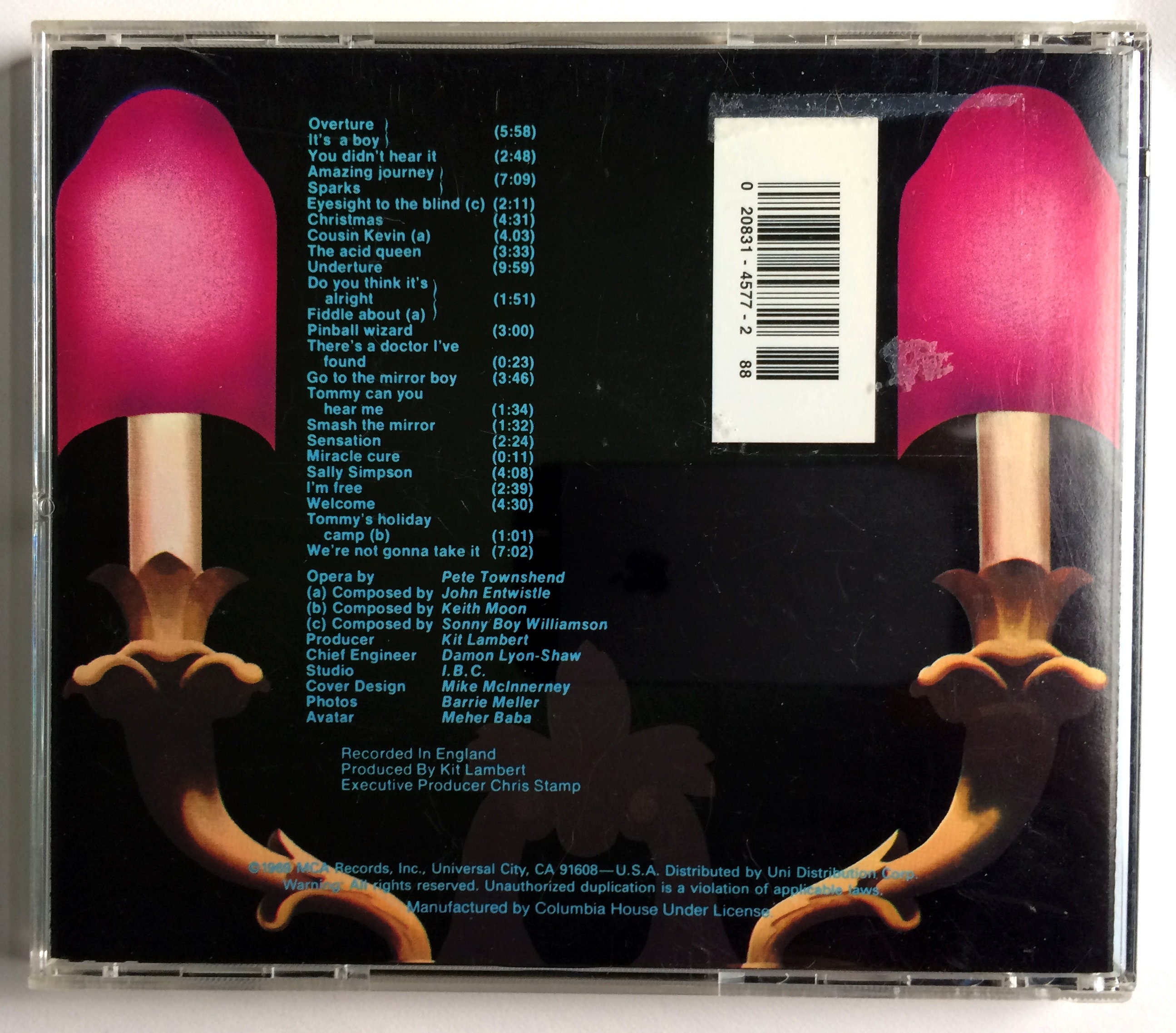 ザ・フー - TOMMY CD 1969 コンパクト ディスク アルバム - Etsy
