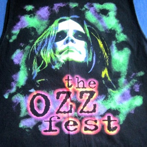 OZZ FEST Ozzy Osbourne Tshirt Sleeveless Tank Top XL Vintage