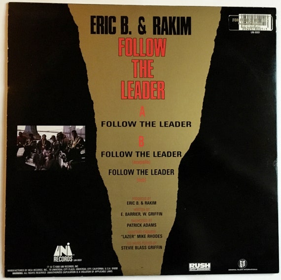 ERIC B. & RAKIM - Follow the Leader 1988 12 Inch Single Vintage