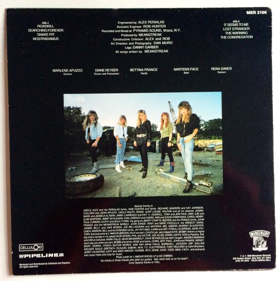 MEANSTREAK Lp 1988 Original Vintage Vinyl Record Album - Etsy