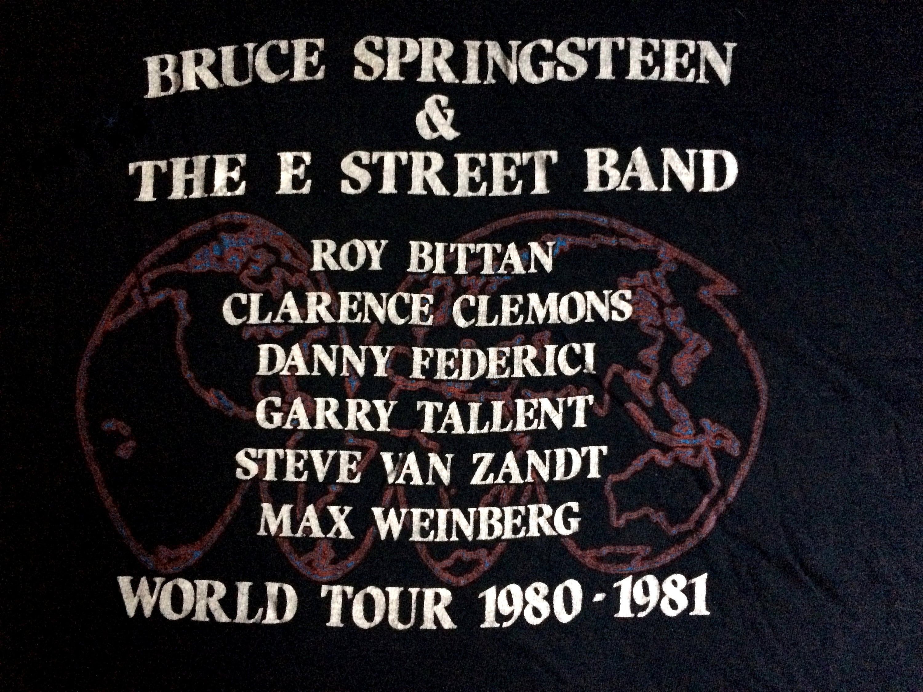 Springsteen Edinburgh 1981 BRUCE SPRINGSTEEN & The E STREET Band Original 1980 1981 World Tour T ...