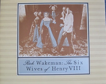 RICK WAKEMAN - The Six Wives Of Henry VIII Lp 1973 Keyboardist from Yes 1st solo lp Original Vintage Vinyl Record Album