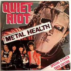 QUIET RIOT Metal Health 4 Song Ep 12 Inch Single 1983 Original Vintage Vinyl Record Album