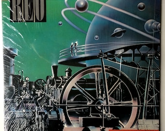 REO SPEEDWAGON Wheels Are Turnin Lp 1984 Original Vintage Vinyl Record Album