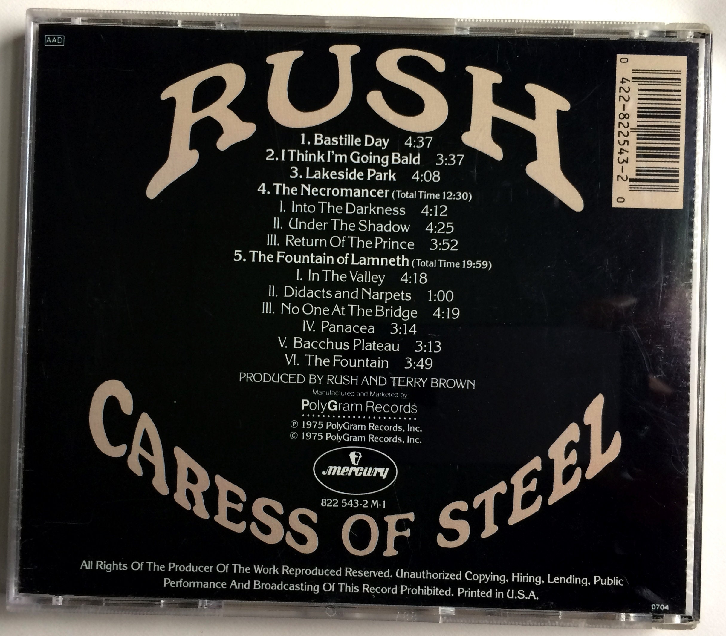 Caress Of Steel - Vinilo - Rush - Disco