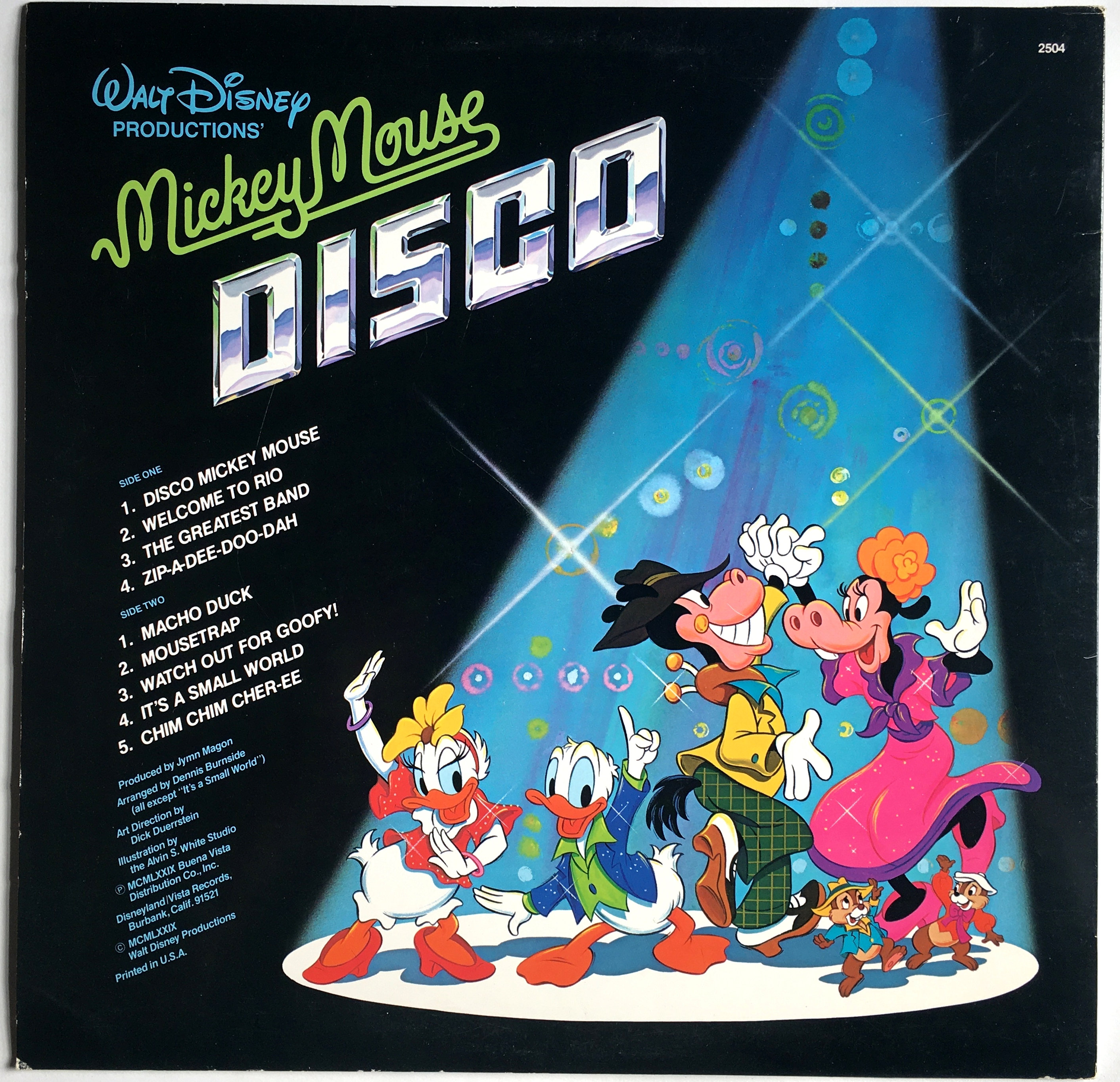 MICKEY MOUSE DISCO Walt Disney Lp 1979 Original Vintage
