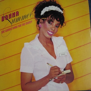 DONNA SUMMER - Ela trabalha duro pelo dinheiro LP 1983 Álbum de vinil vintage original