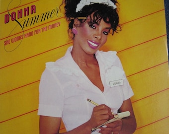 DONNA SUMMER - She Works Hard For The Money Lp 1983 Original Vintage Vinyl Record Album