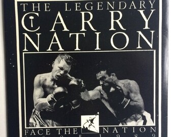 CARRY NATION  - Face The Nation Ep 7 Inch Single 1985-89 Original Vintage CLEAR Vinyl Record Album