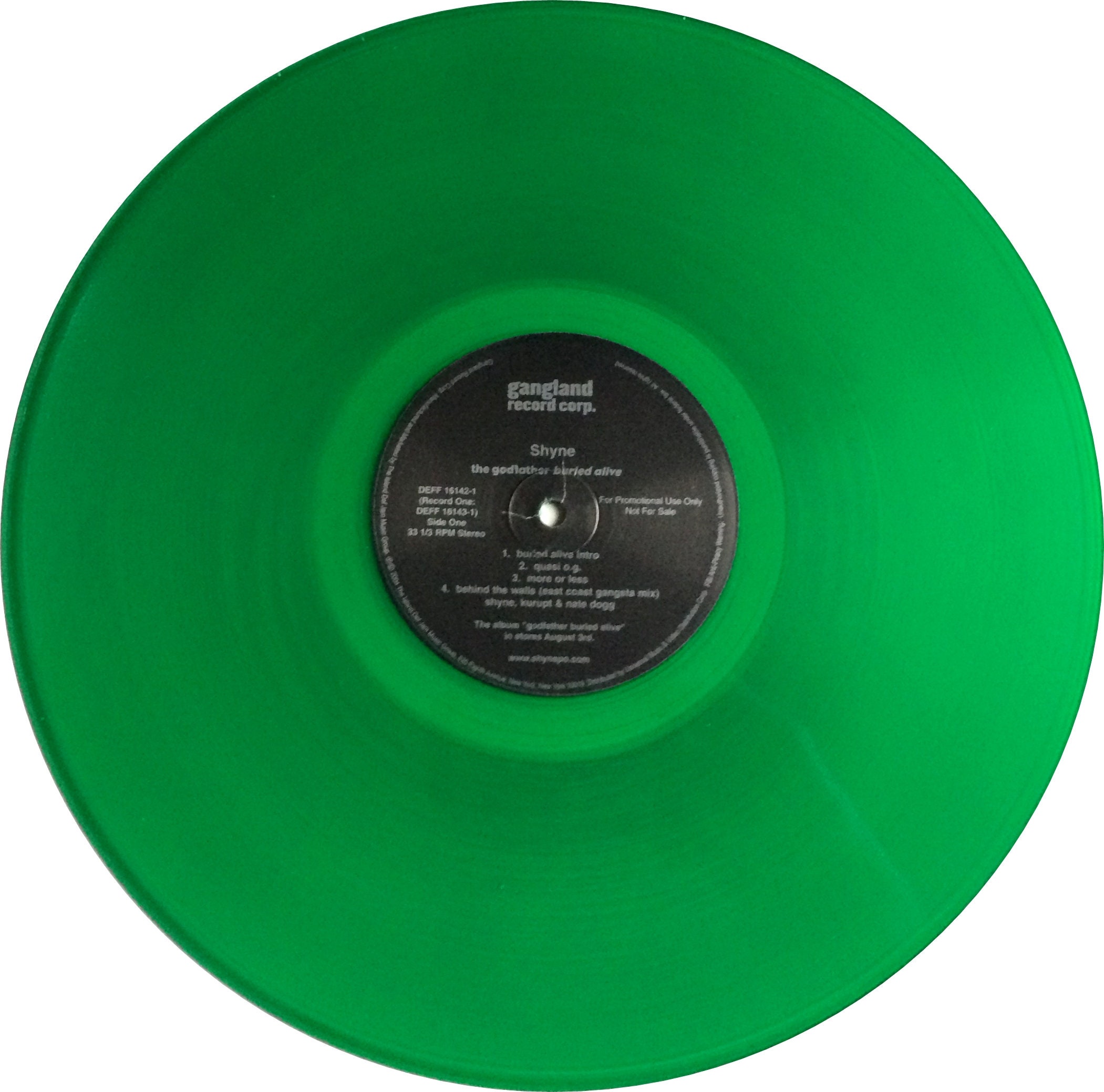 SHYNE godfather buried alive 2LPグリーンレコード SHYNE - the Godfather Buried Alive Double Lp Original GREEN