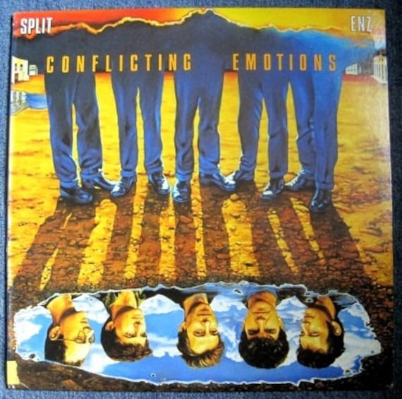 SPLIT ENZ Conflicting Emotions Lp 1983 Vintage Vinyl Record Album 