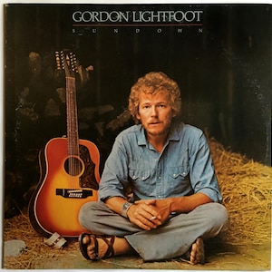 GORDON LIGHTFOOT - Sundown - Álbum de vinilo vintage de prensado original de 1974