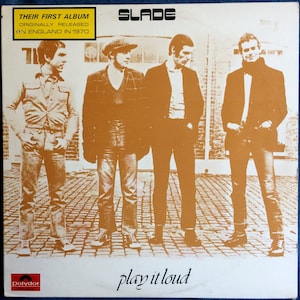 SLADE - PLAY It LOUD Lp 1970 Vintage Vinyl Record Album