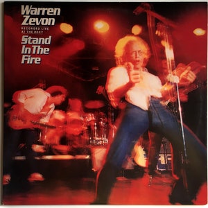WARREN ZEVON - Stand In The Fire - Live At The Roxy Lp 1980 Original Vintage Schallplattenalbum