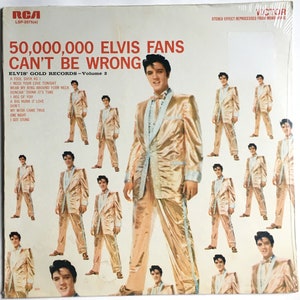 ELVIS SEALED 50,000,000 Elvis Fans Can&#39;t Be Wrong Lp 1959 Elvis Presley Original Stereo Vintage Vinyl Record Album