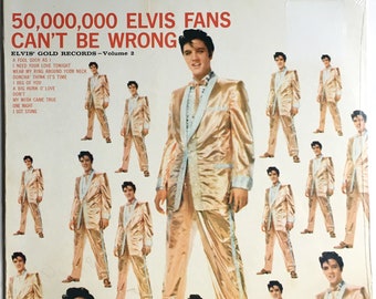 ELVIS SEALED 50,000,000 Elvis Fans Can't Be Wrong Lp 1959 Elvis Presley Original Stereo Vintage Vinyl Record Album