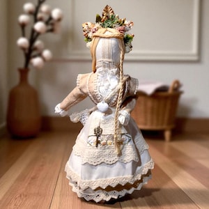 Handmade Ukrainian Motanka Doll &quot;Nadiya&quot; (Hope) – 28 cm (11 in) Slavic Rag Doll, Folk Art Talisman, Rustic Home Décor Gift