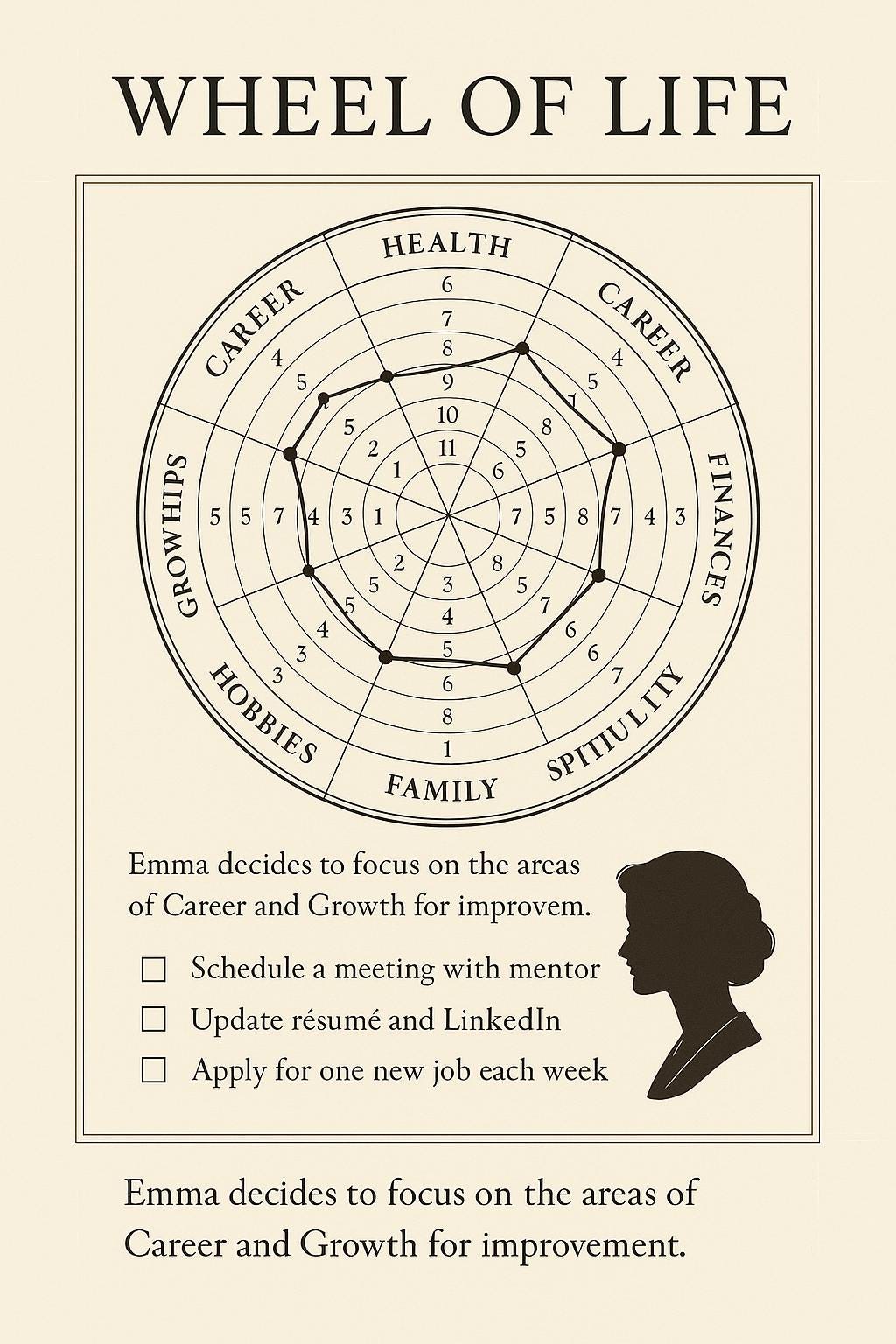Wheel of Life Printable | Self-assessment Tool | Life Balance Worksheet ...