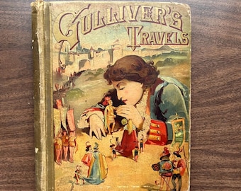Gullivers Reisen Illustrierte Ausgabe für Junge Leser (1888) - Antikes Buch