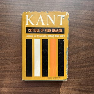 Kants Kritik der reinen Vernunft: 1958 Moderne Bibliothek Erstausgabe