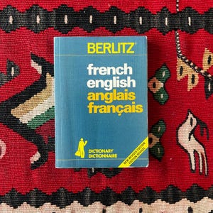 Dictionnaire de poche Berlitz français-anglais 1979
