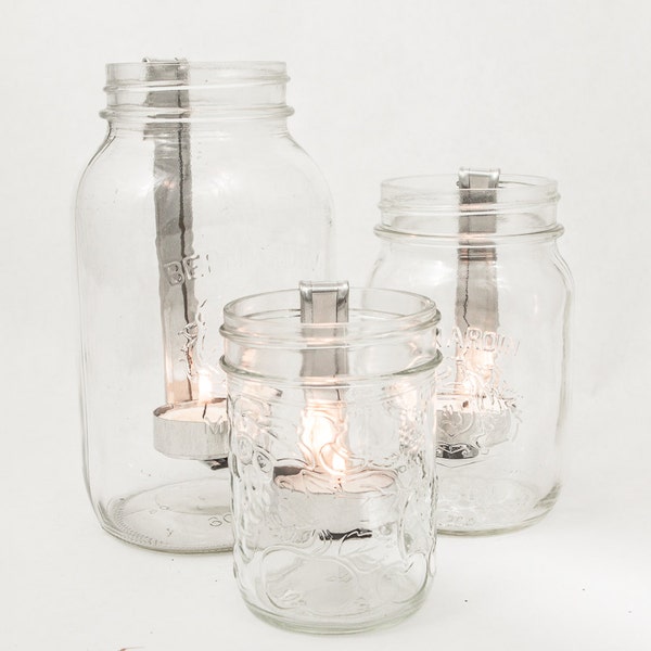 Mason Jar Candle Holder Etsy