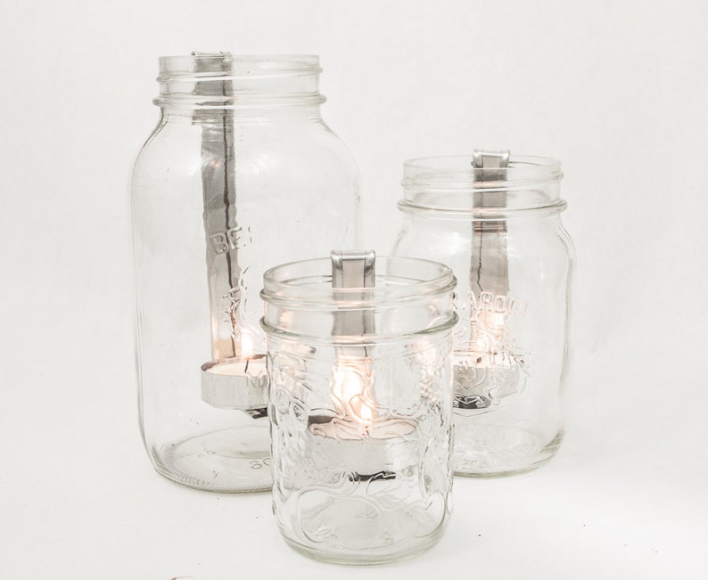Mason Jar Candle Holder6 Pack for Quart 3 Pieces and Pint Etsy